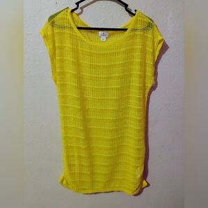 Islander Size Large Bright Yellow Swim Coverup Dress 2020